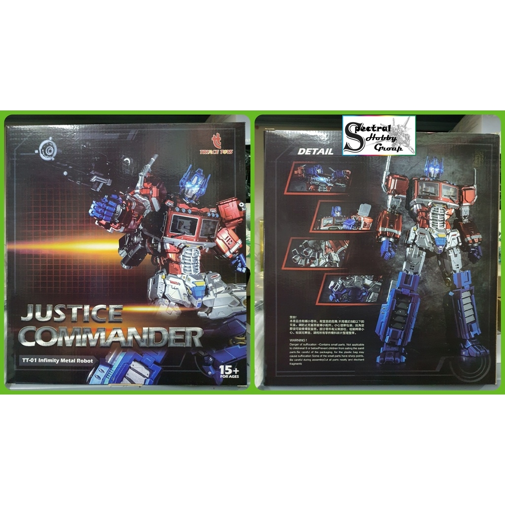 Mô hình Transformer TRYACE TOYS TT-01 TT01 Super Movable Optimus Prime Commander Action Figure