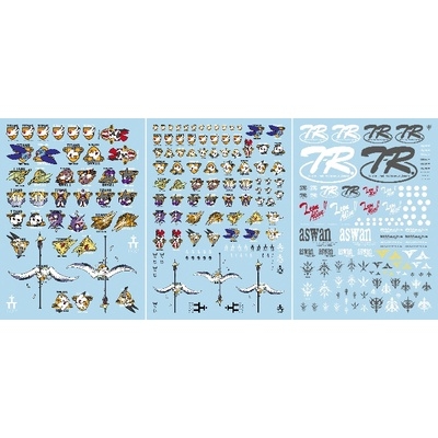 Decal nước dán mô hình AOZ Hazel Titans RX124 TR1 TR6 Titan TR-6 các loại Water sticker