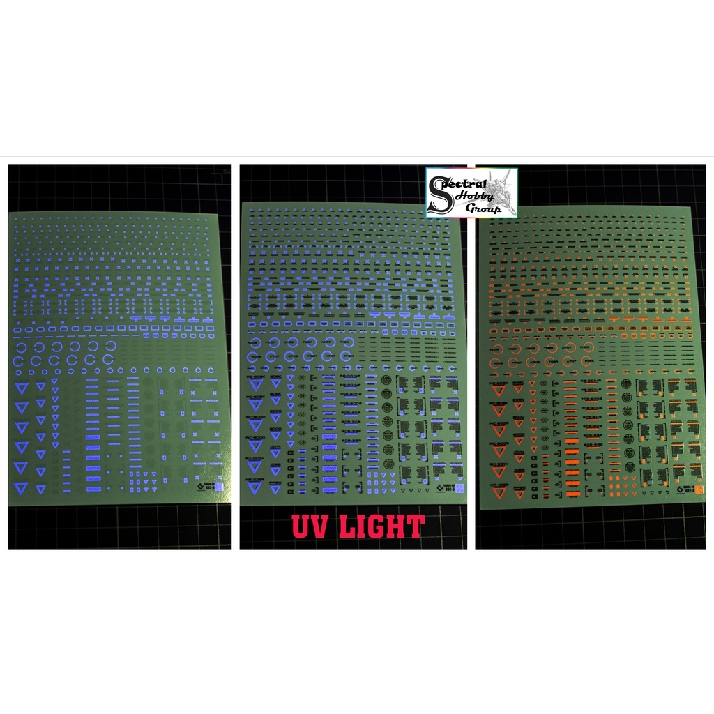 Decal nước dán mô hình RB01 RB02 cảnh báo MG HG RG EVO General Warning Caution Water Sticker