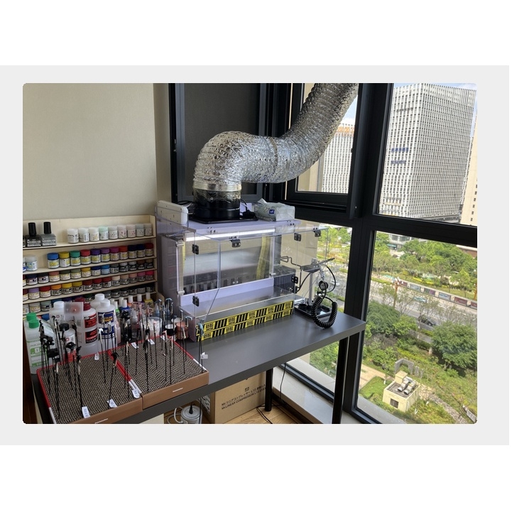 Hộp hút mùi sơn rèm nước áp lực âm LA23 SPRAY PAINT BOX NEGATIVE PRESSURE LAZY