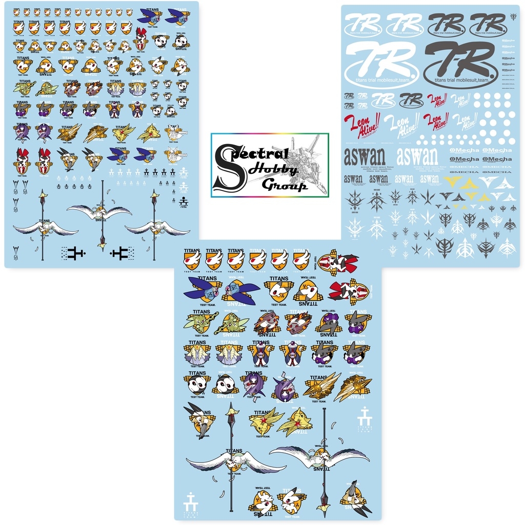 Decal nước dán mô hình AOZ Hazel Titans RX124 TR1 TR6 Titan TR-6 các loại Water sticker