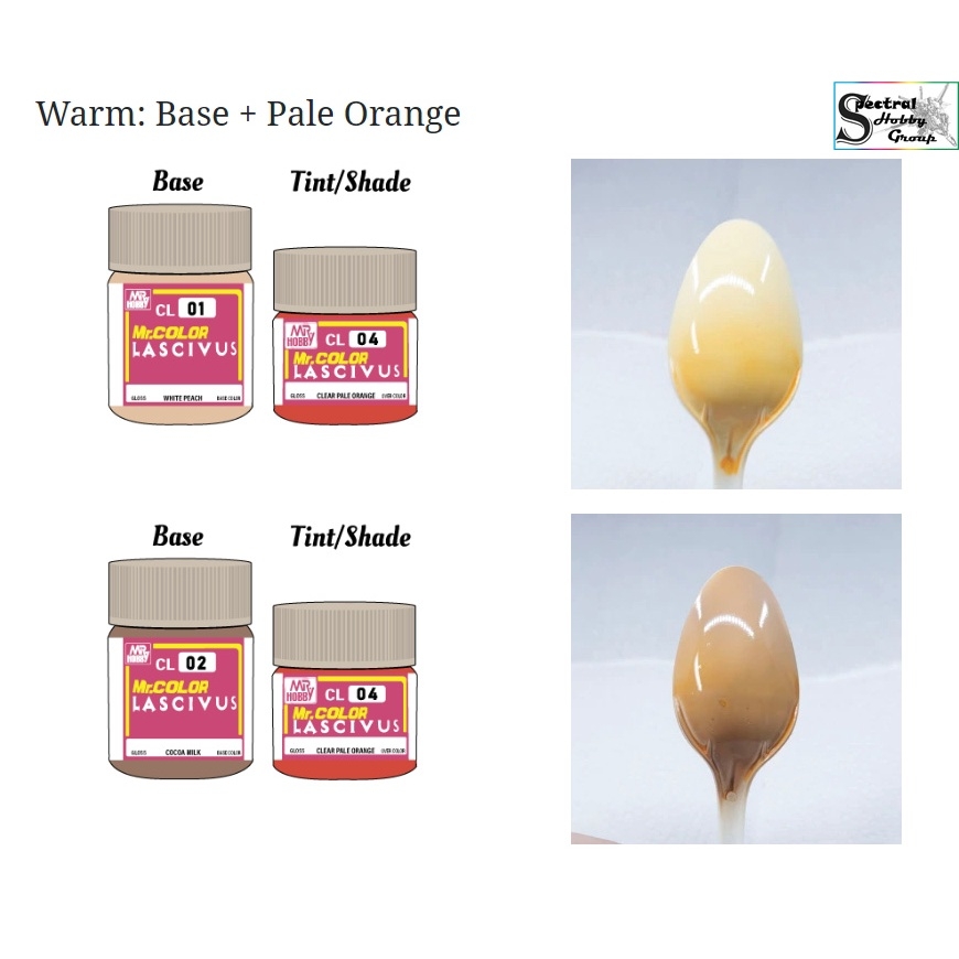 Sơn mô hình màu da figure skin color mr.hobby Lascivus CL01 ~ CL09 CL skintones series