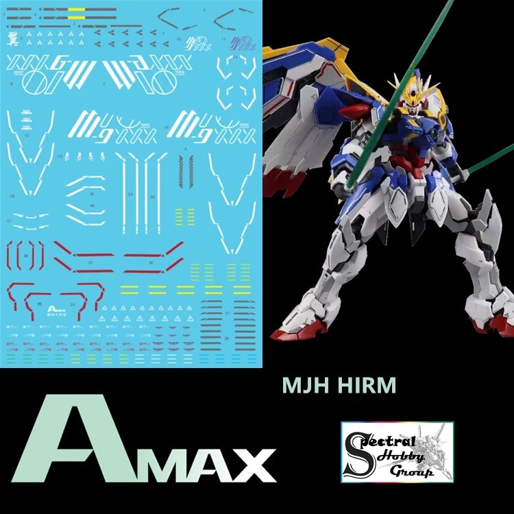 Decal nước mô hình HIRM Wing Zero EW gundam HIRES các loại - Water sticker