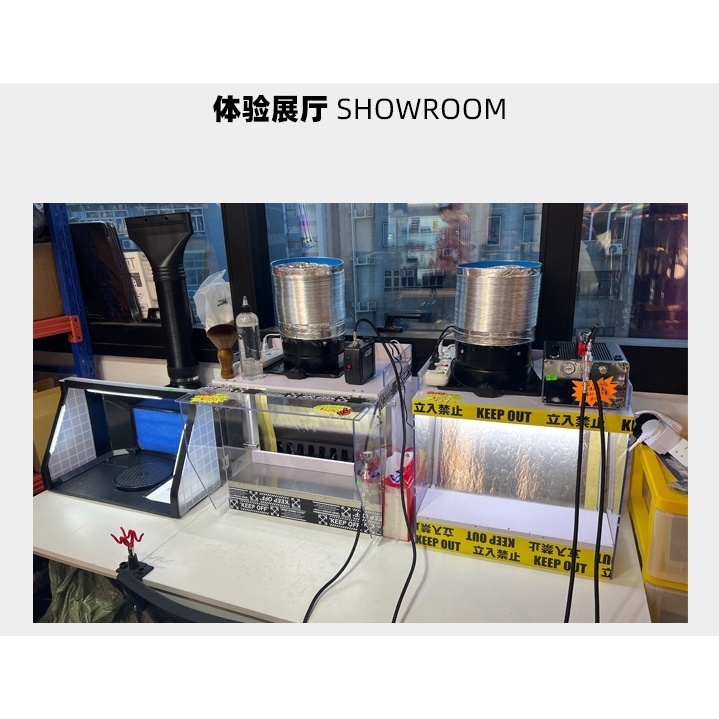 Hộp hút mùi sơn rèm nước Negative pressure Diversion SPRAY PAINT BOX LA23-D LAZY