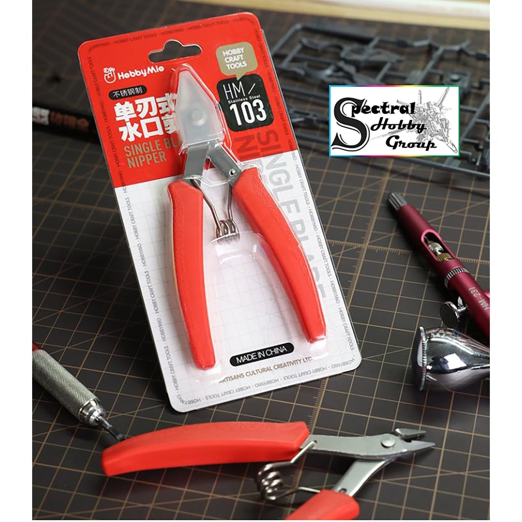 Dụng cụ Hobby Mio kìm 1 lưỡi cắt mô hình không gỉ HM103 Stainless Steel Ultra-thin single-edged pliers Entry model