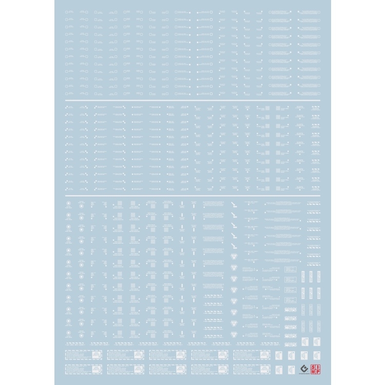 Decal nước dán mô hình NC05 cảnh báo General Warning Caution EVO RB MG HG RG series