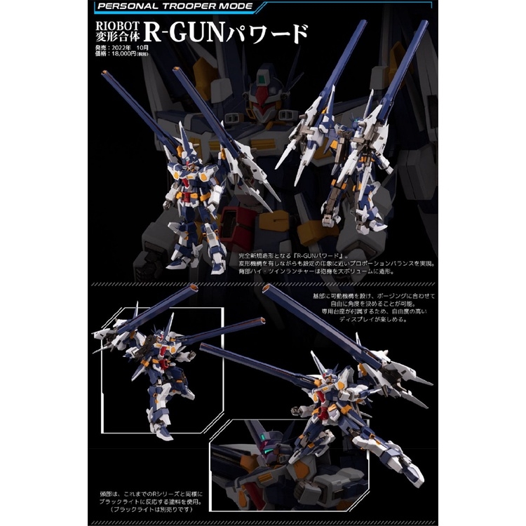 Mô hình RIOBOT RW-1 R-Gun Powered Super Robot Wars SRW OG Original Generations Action Figure