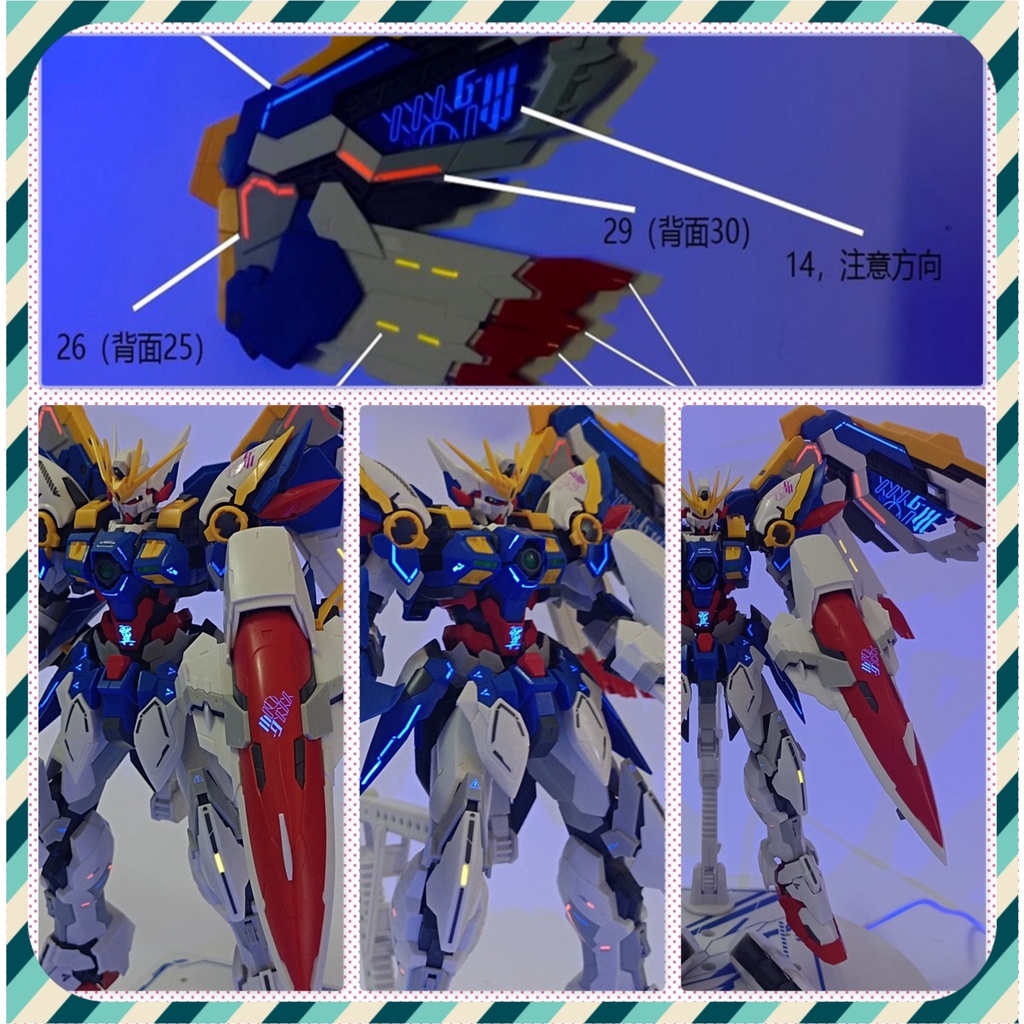 Decal nước mô hình HIRM Wing Zero EW gundam HIRES các loại - Water sticker