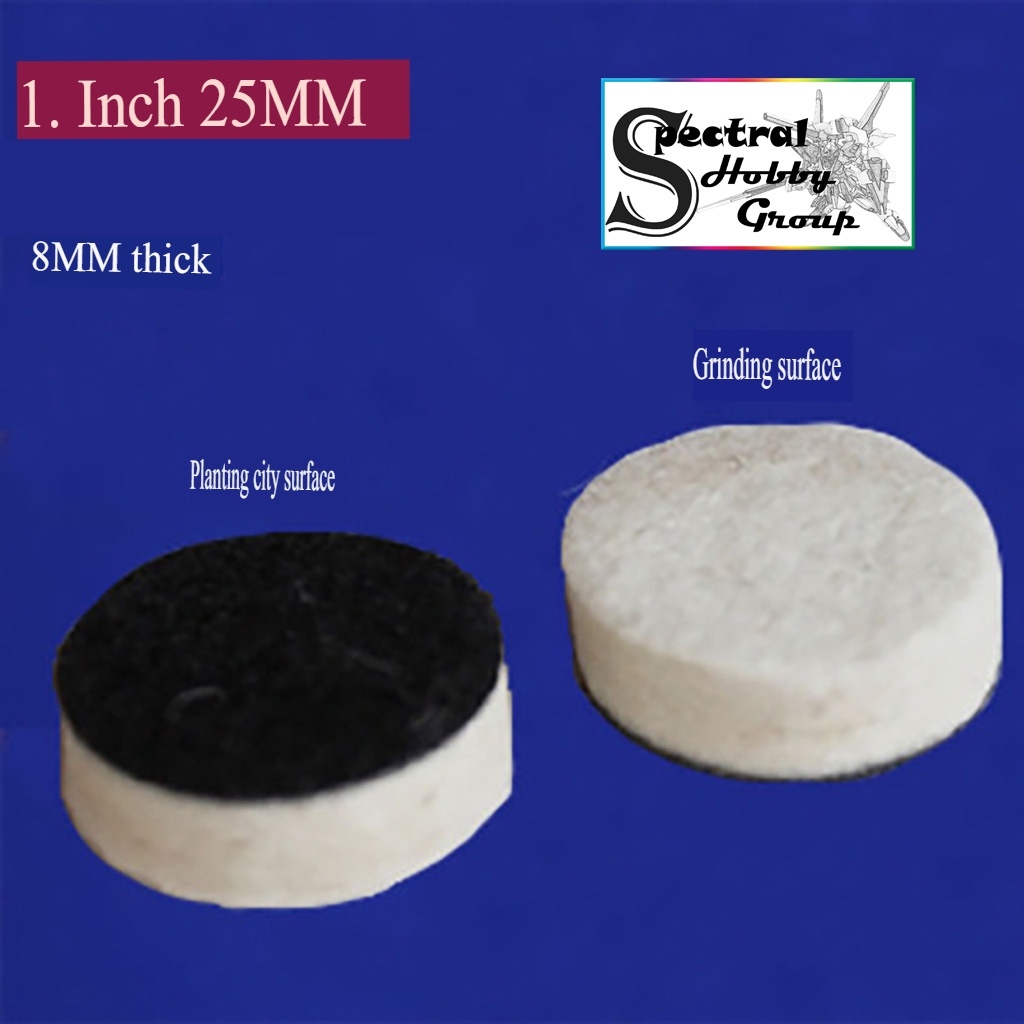 Dụng cụ giấy nhám xốp dính bông đánh bóng 25mm gắn máy mài mini grinding self-adhesive sandpaper polishing
