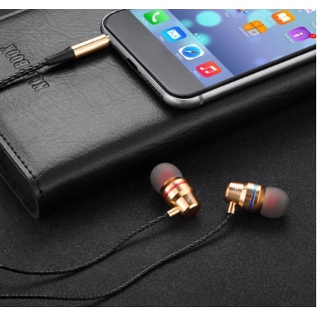 Tai Nghe Thể Thao Cách Âm có dây / mic / 3.5mm powerfull HIFI Bass Stereo Wired Earbuds Headset In-Ear