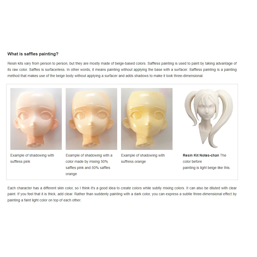 Sơn mô hình Gaia Sunin màu da skin color 051-060 skintones lacquer paint