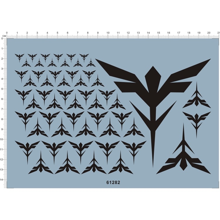 Decal nước dán mô hình Logo Gundam Seed Destiny MSV 00 UC EFSF Zeon các loại water sticker