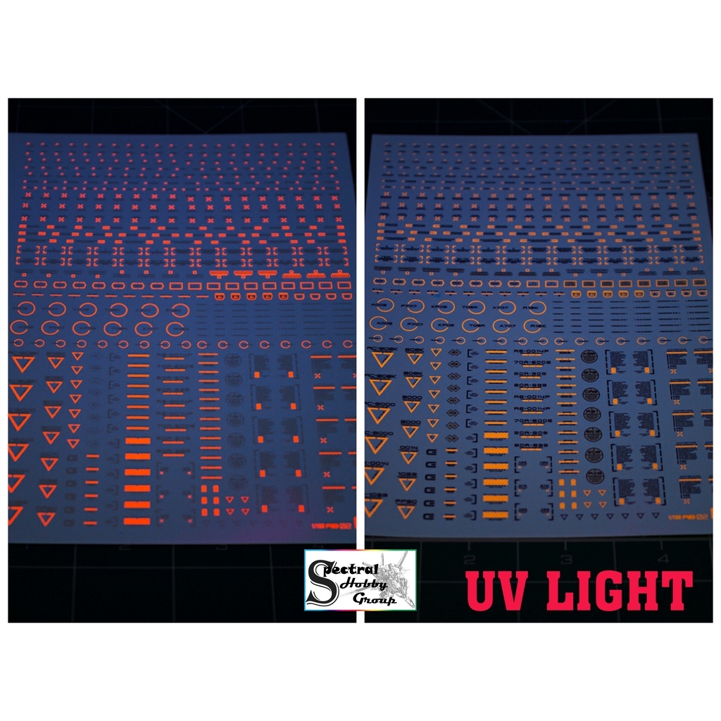 Decal nước dán mô hình RB01 RB02 cảnh báo MG HG RG EVO General Warning Caution Water Sticker