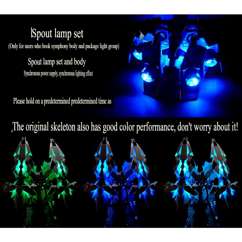 Bộ led Kosmos RGB cho mô hình PG Unicorn Perfectibility Banshee Phenex gundam ver2 nháy theo nhạc
