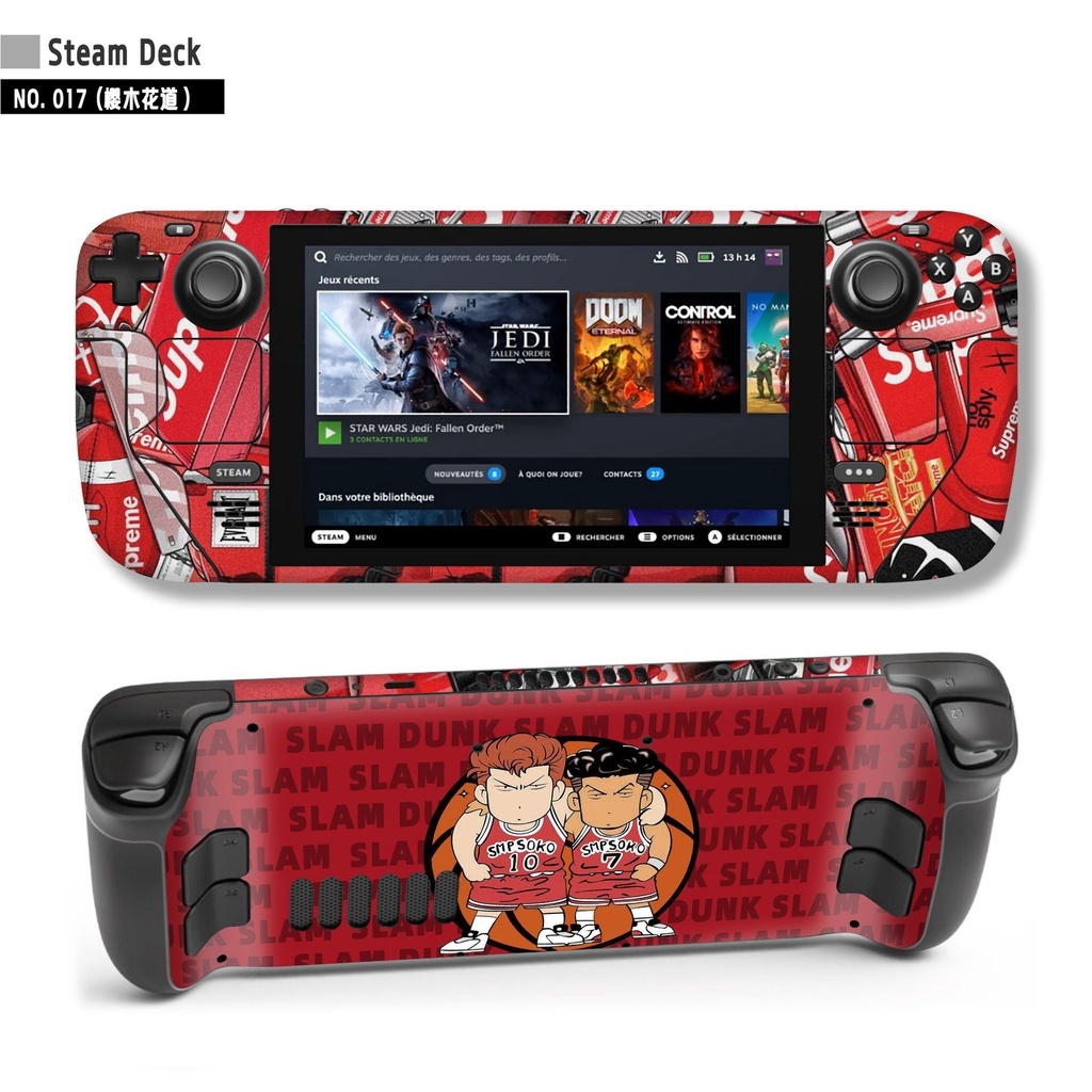 Decal skin dán cho máy Steam deck logo anime gundam game các loại
