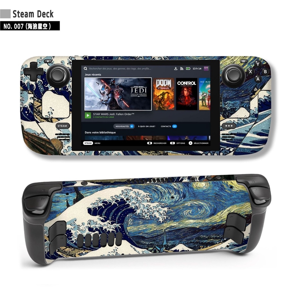 Decal skin dán cho máy Steam deck logo anime gundam game các loại