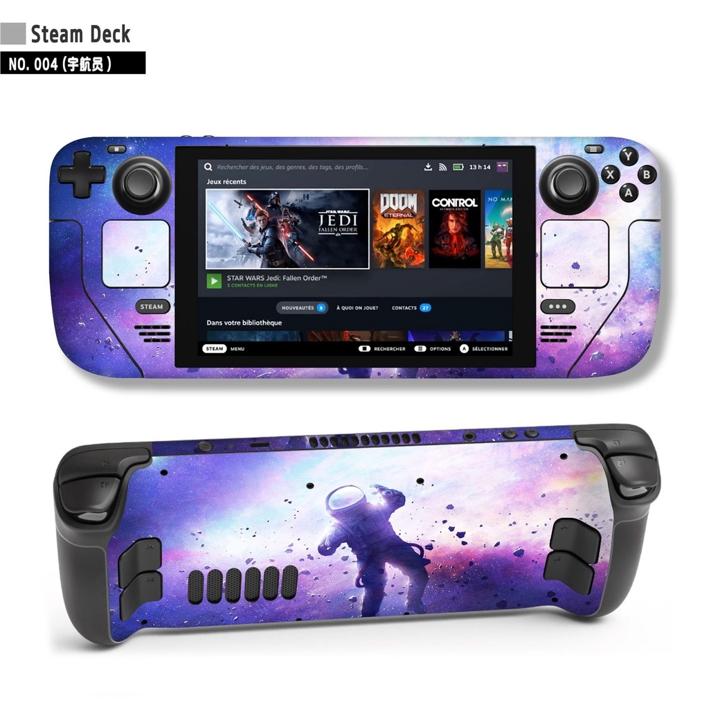 Decal skin dán cho máy Steam deck logo anime gundam game các loại