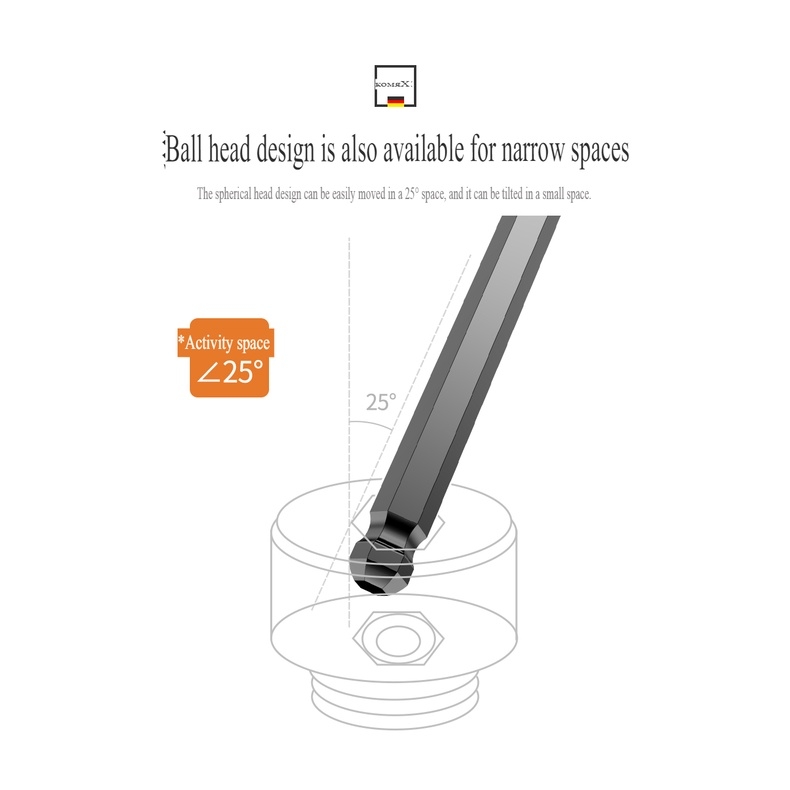 Bộ dụng cụ KOMAX tua vít lục giác hoa thị các loại Hex Key Wrench plum hexagonal metric screwdriver tool