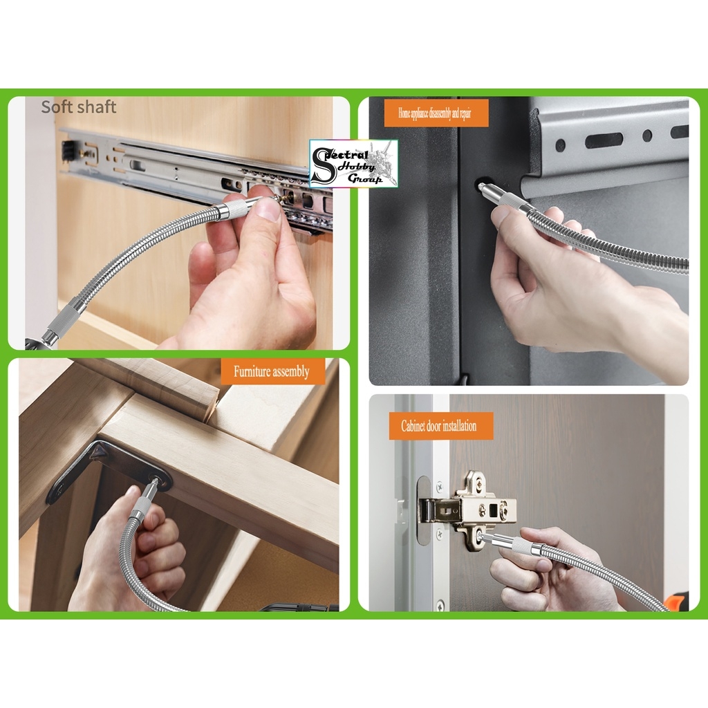 Dụng cụ Komax dây nối dài truyền chuyển động cho máy bắt vít máy khoan shaft electric screwdriver turning