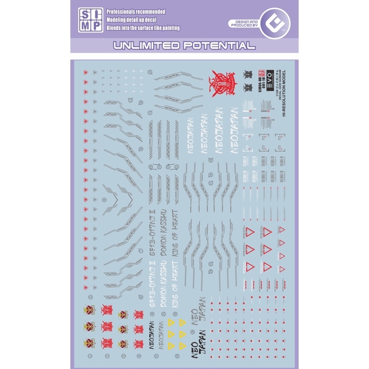 Decal nước dán mô hình MG RG HG God gundam HIRM HIRES các loại - Water Sticker