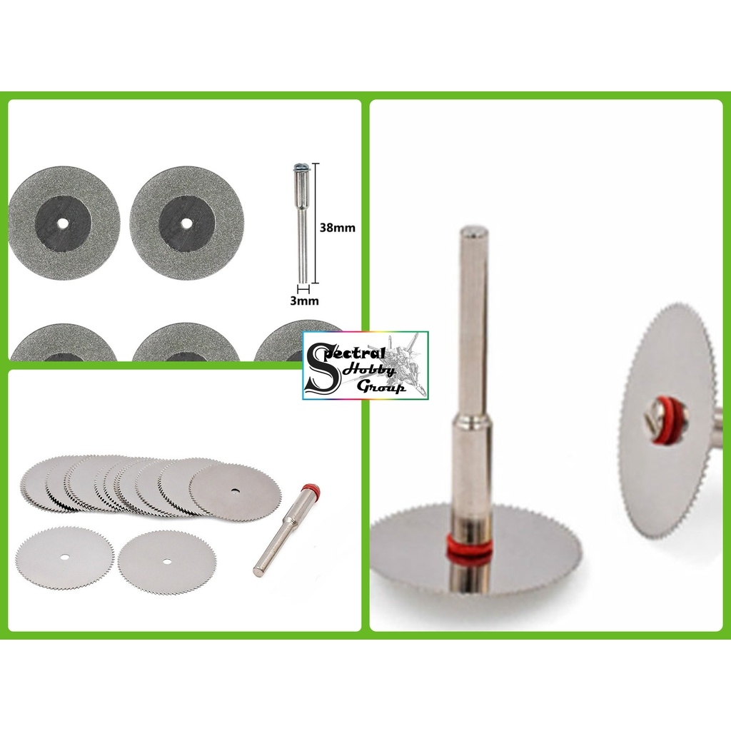 Dụng cụ mô hình đĩa cắt lưỡi cưa mini cho máy khoan mài cắt cầm tay Diamond small saw blade jade stone slice