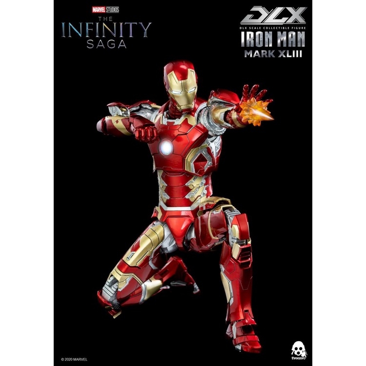 Mô hình Ironman MK43 Iron Man Three Zero 3A Infinity Saga DLX 1/12 Action Figure