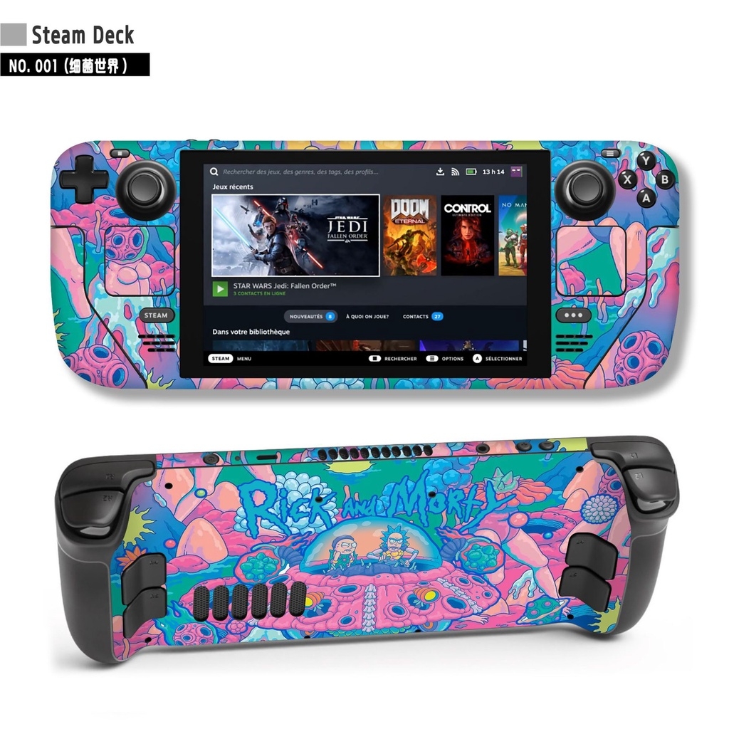 Decal skin dán cho máy Steam deck logo anime gundam game các loại