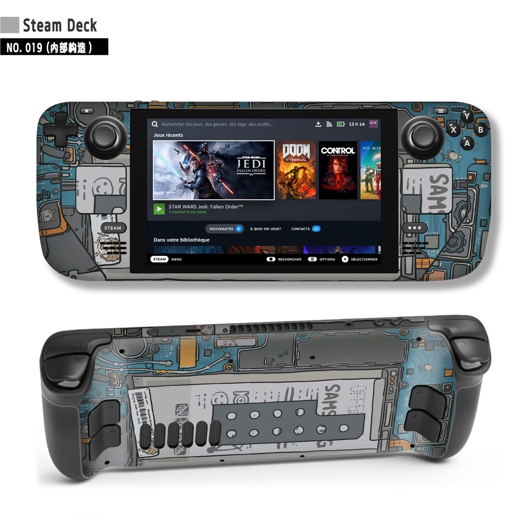 Decal skin dán cho máy Steam deck logo anime gundam game các loại