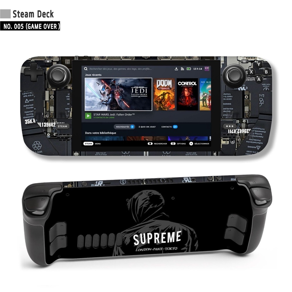 Decal skin dán cho máy Steam deck logo anime gundam game các loại