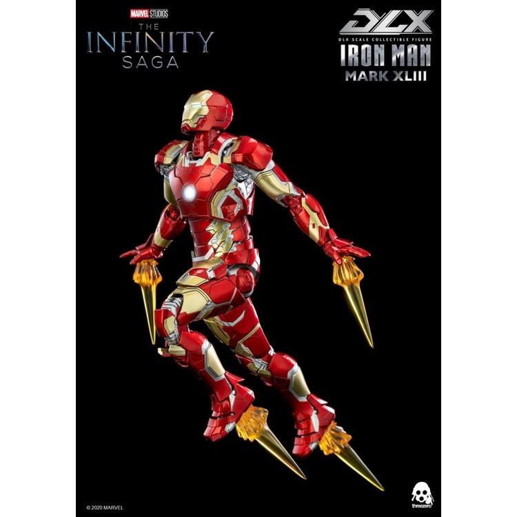 Mô hình Ironman MK43 Iron Man Three Zero 3A Infinity Saga DLX 1/12 Action Figure