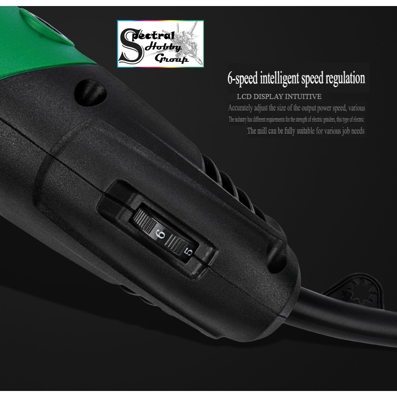 Dụng cụ MNT máy khoan cưa cắt mài thẳng cầm tay 190W MNT070309 Electric Grinder Straight Drill Brush 220v