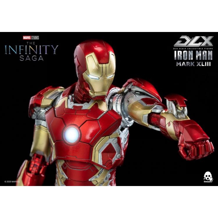 Mô hình Ironman MK43 Iron Man Three Zero 3A Infinity Saga DLX 1/12 Action Figure
