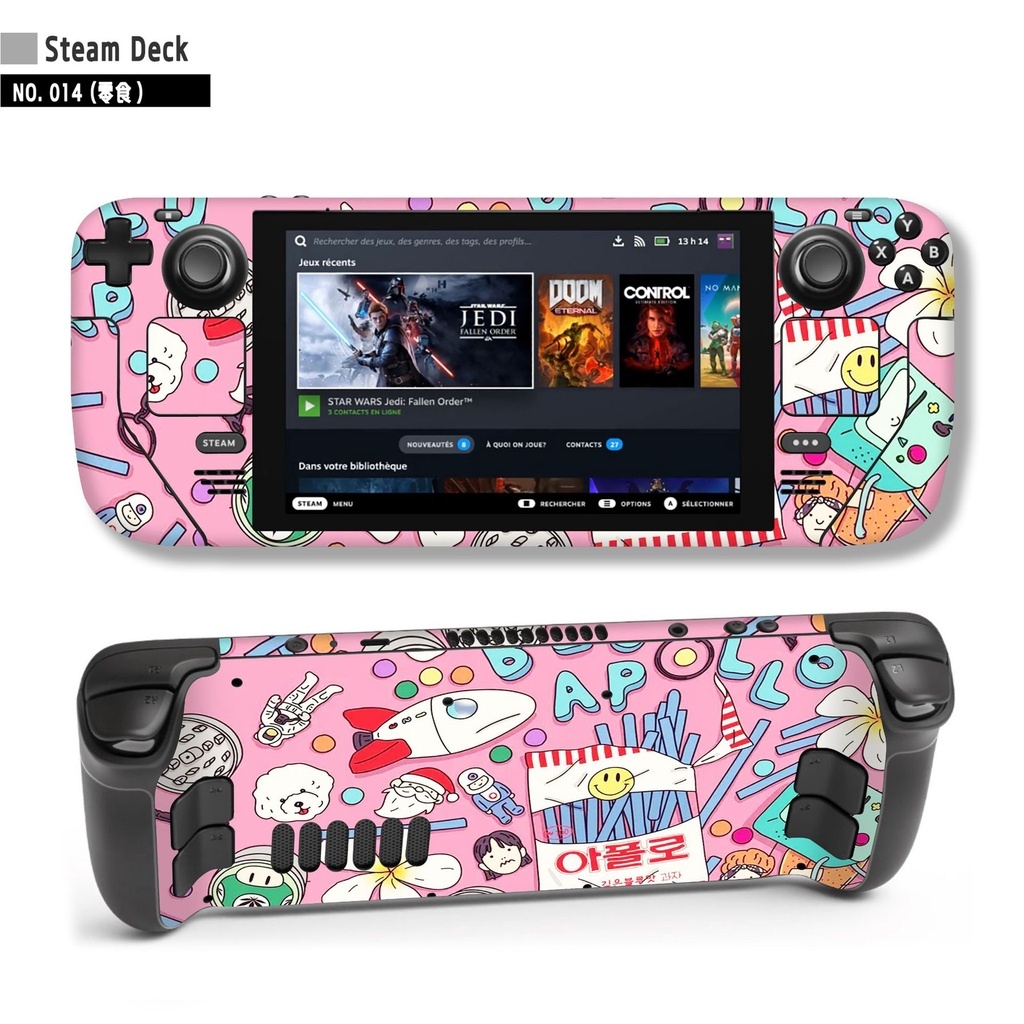 Decal skin dán cho máy Steam deck logo anime gundam game các loại