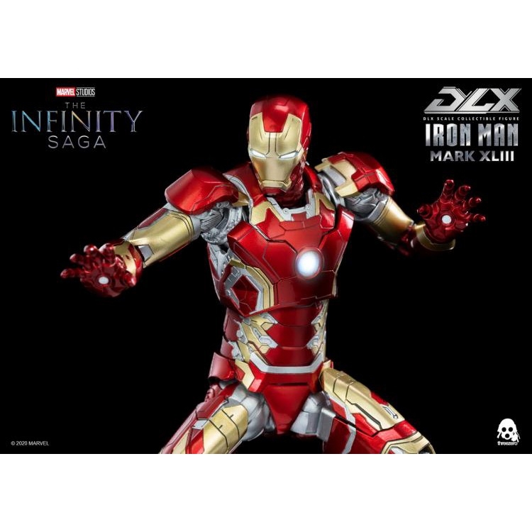 Mô hình Ironman MK43 Iron Man Three Zero 3A Infinity Saga DLX 1/12 Action Figure