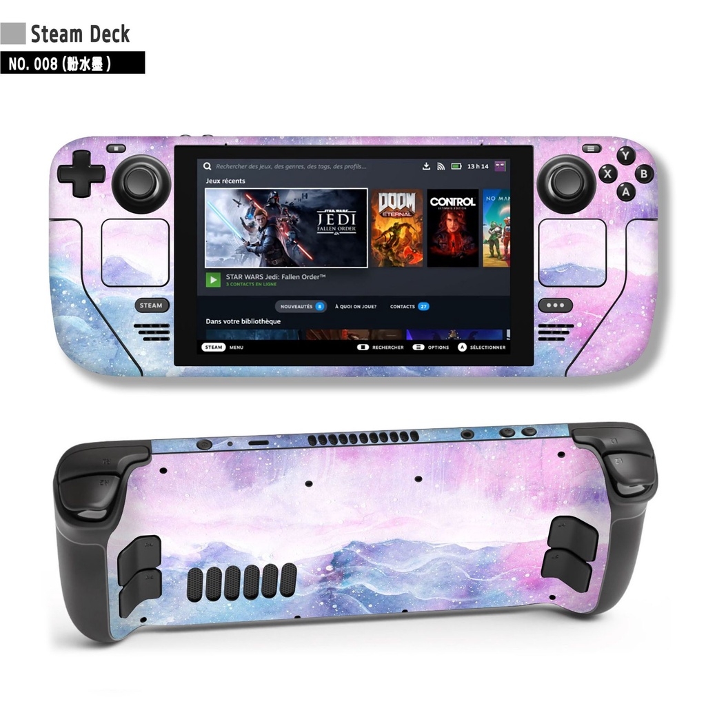Decal skin dán cho máy Steam deck logo anime gundam game các loại