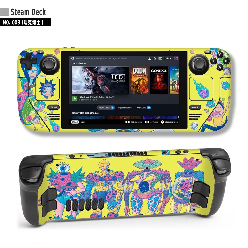 Decal skin dán cho máy Steam deck logo anime gundam game các loại