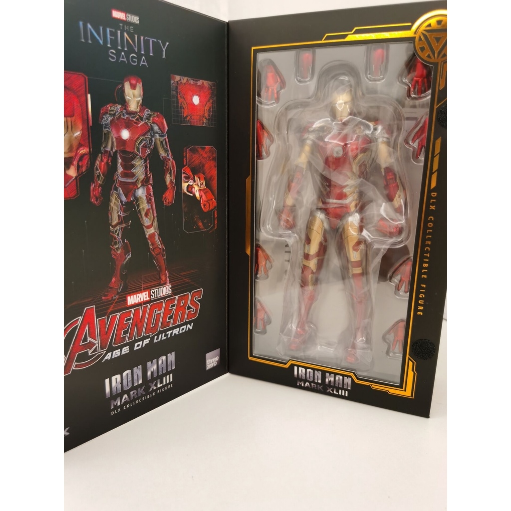 Mô hình Ironman MK43 Iron Man Three Zero 3A Infinity Saga DLX 1/12 Action Figure