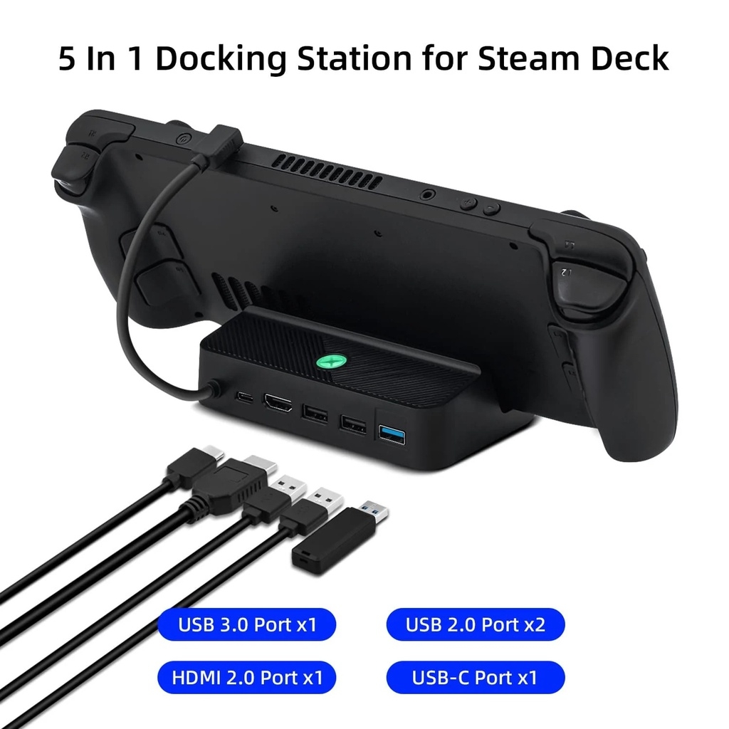 Bộ chuyển đổi Dock kết nối đa năng cho Steam Deck Switch PD100W EasySMX LED RGB Smart phone MultiFunctional Adapter