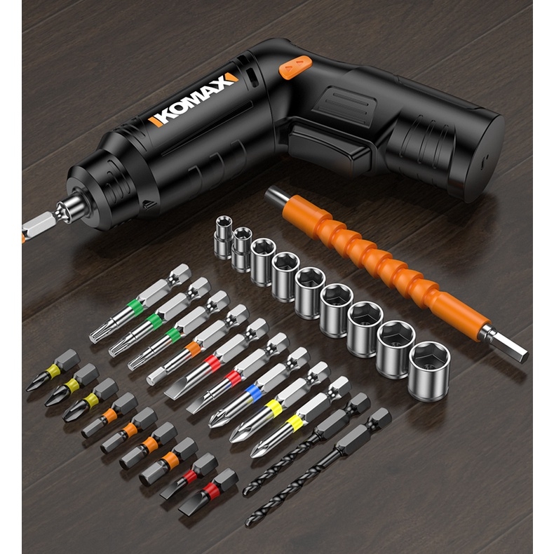 Máy khoan bắt vặn vít đa năng cầm tay 4.2V Electric screwdriver rechargeable mini hand drill Komax