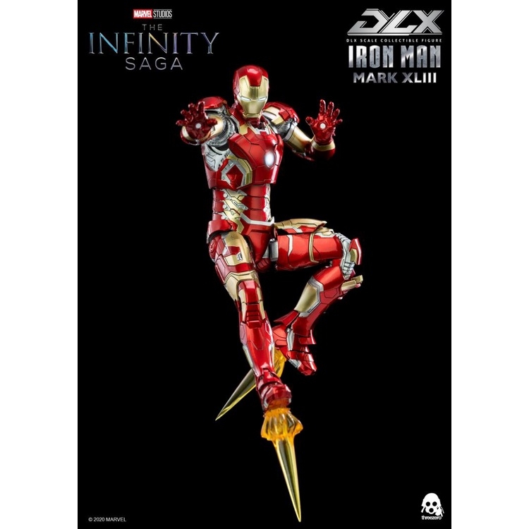 Mô hình Ironman MK43 Iron Man Three Zero 3A Infinity Saga DLX 1/12 Action Figure