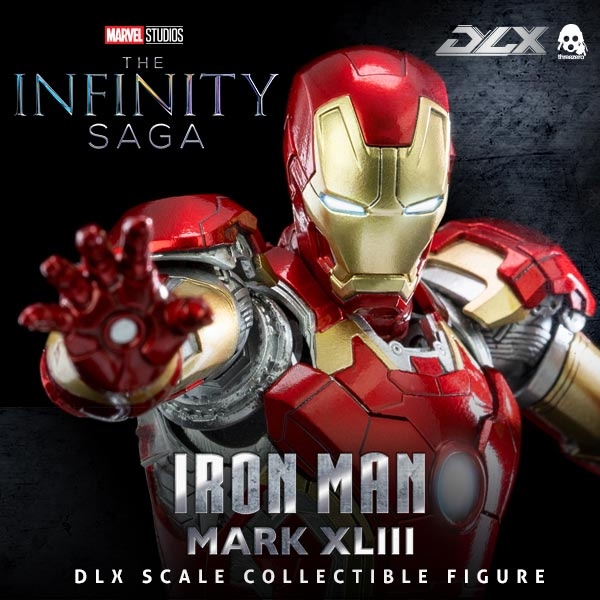 Mô hình Ironman MK43 Iron Man Three Zero 3A Infinity Saga DLX 1/12 Action Figure