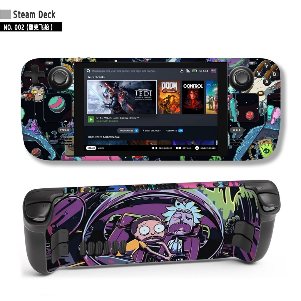 Decal skin dán cho máy Steam deck logo anime gundam game các loại
