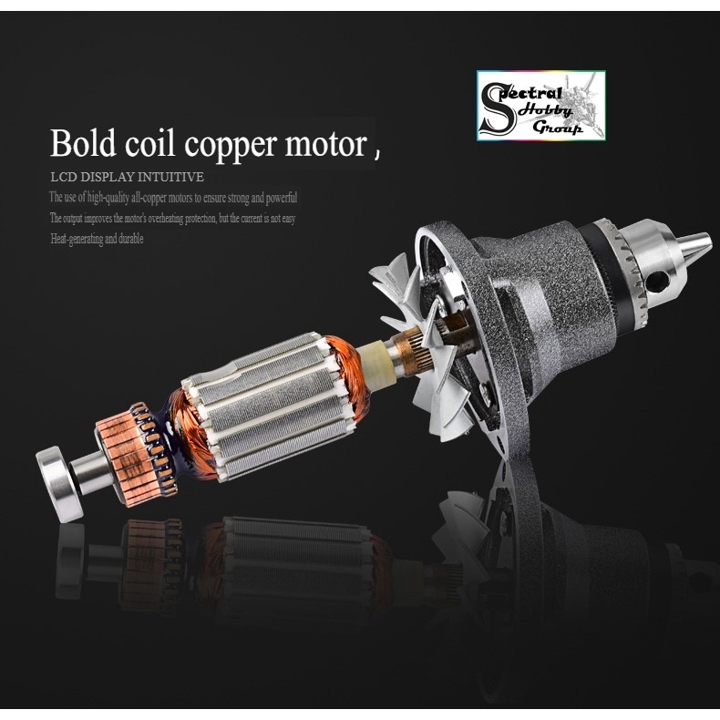 Dụng cụ MNT máy khoan cưa cắt mài thẳng cầm tay 190W MNT070309 Electric Grinder Straight Drill Brush 220v