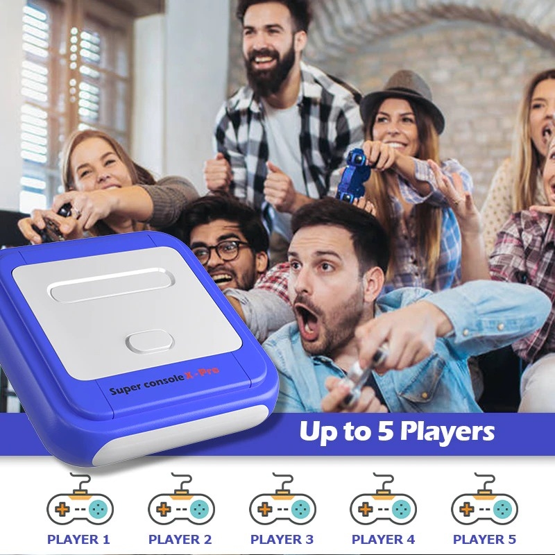 Máy chơi game cổ retro Super Console X Pro 2.4G Wireless N64/PS1/PSP/SEGA/SNES/MAME