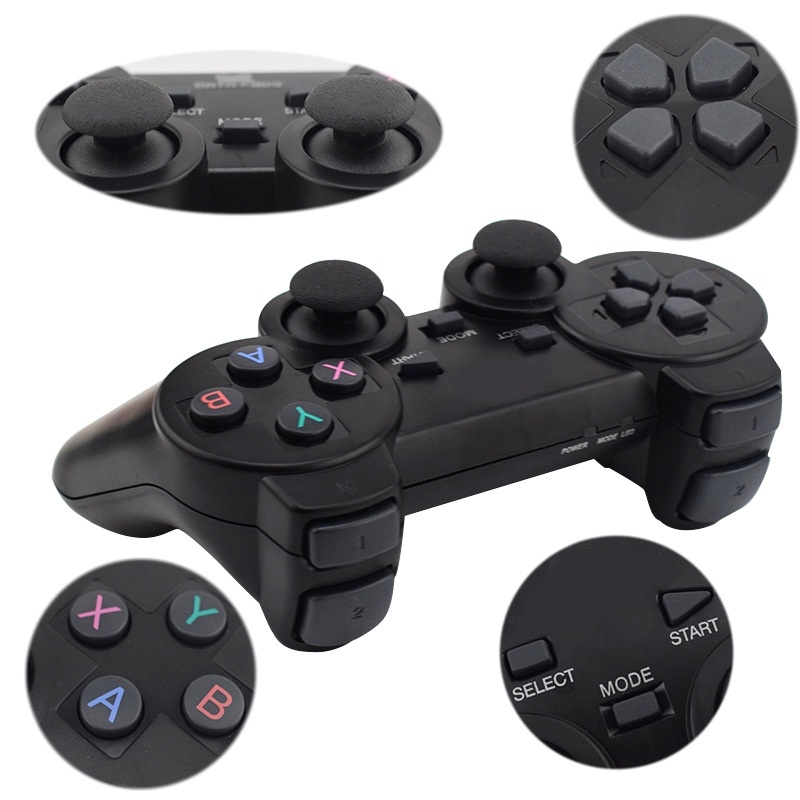 Tay cầm chơi game không dây 2.4G wireless game controller 706W cho PC PS3 TVBOX ANDROID các loại