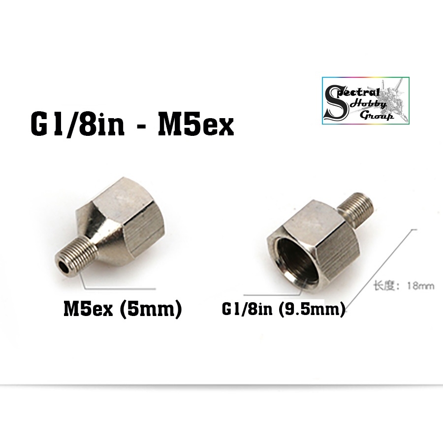 Dụng cụ các loại đầu kết nối chuyển thiết bị máy nén khí bút sơn airbrush compressor mô hình