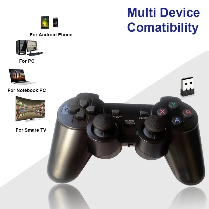 Tay cầm chơi game không dây 2.4G wireless game controller 706W cho PC PS3 TVBOX ANDROID các loại