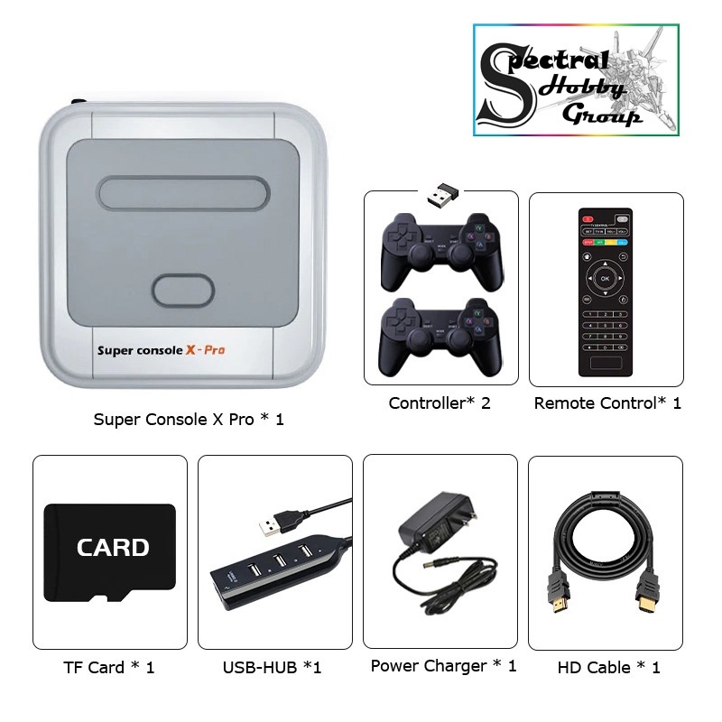 Máy chơi game cổ retro Super Console X Pro 2.4G Wireless N64/PS1/PSP/SEGA/SNES/MAME