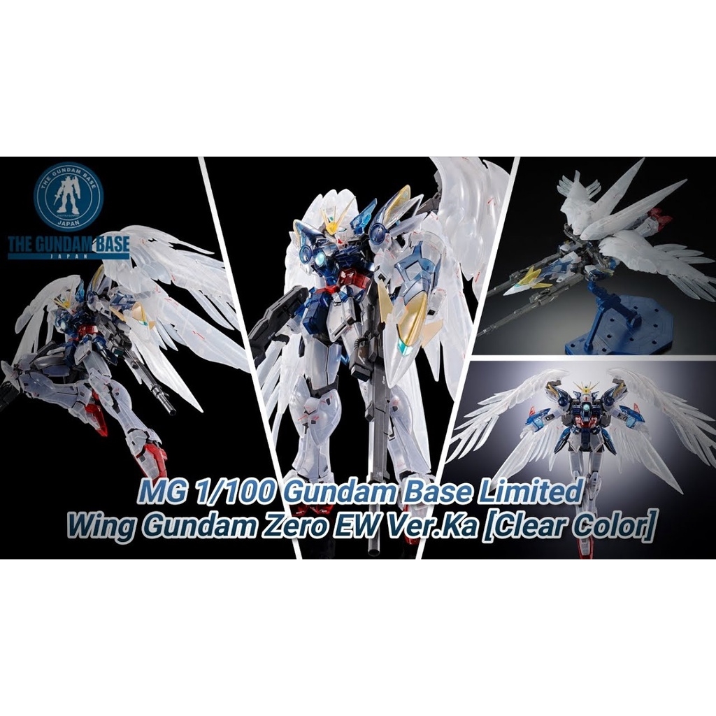 Mô hình lắp ráp MG 1/100 Wing Gundam Zero EW Ver.Ka Clear Color G-Base BANDAI