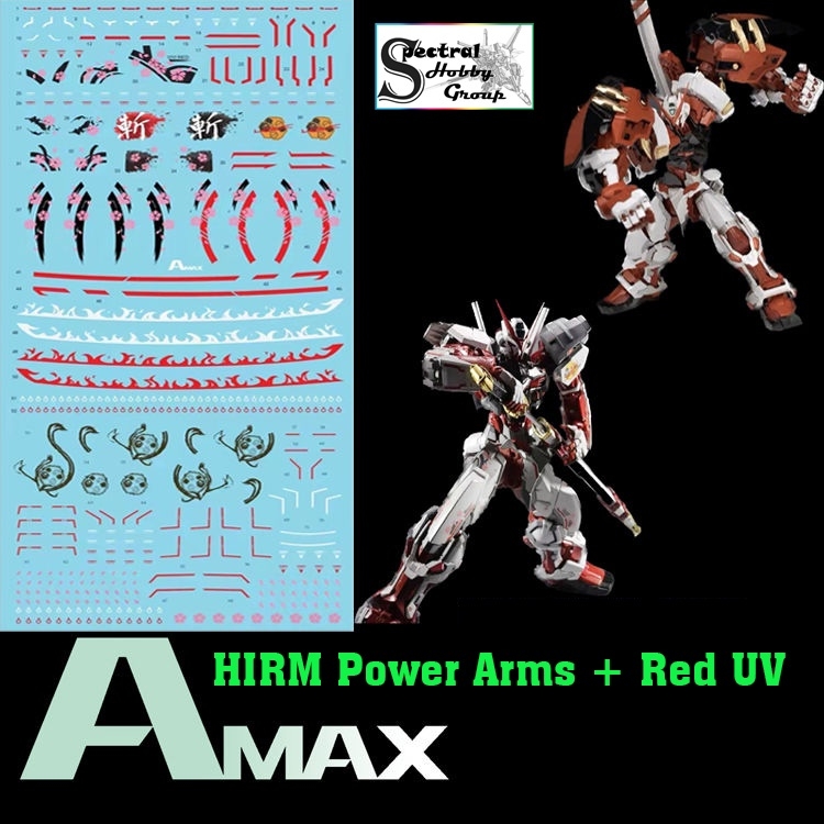 Decal nước dán mô hình HIRM Astray Red Blue Frame / NOIR / Power Arms MG HIRES water sticker